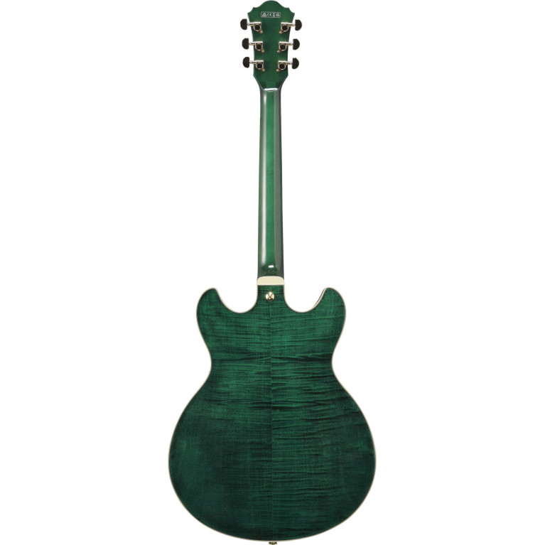 Ibanez AS93FM-TMG Artcore Expressionist AS Hollow Body Guitar 6-String - Transparent Moss Green