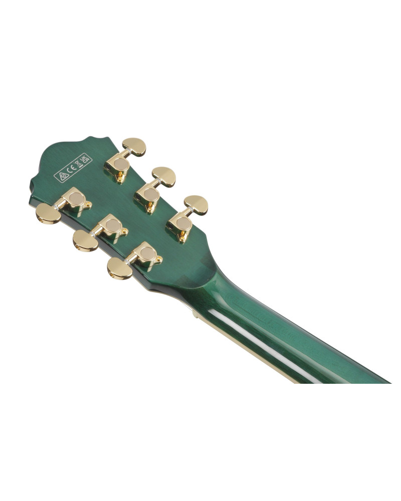 Ibanez AS93FM-TMG Artcore Expressionist AS Hollow Body Guitar 6-String - Transparent Moss Green