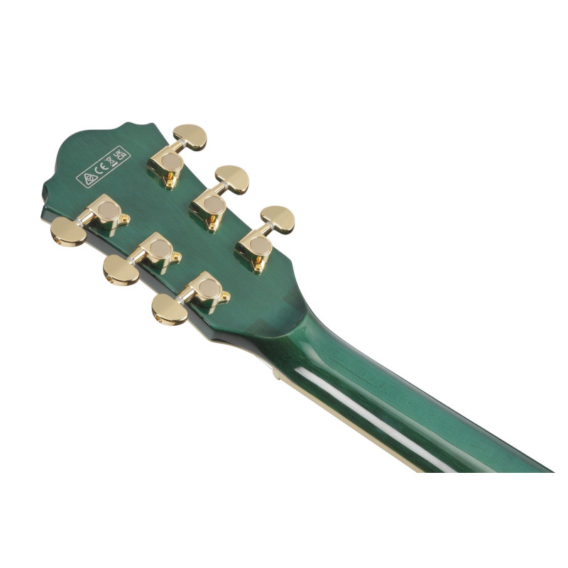 Ibanez AS93FM-TMG Artcore Expressionist AS Hollow Body Guitar 6-String - Transparent Moss Green