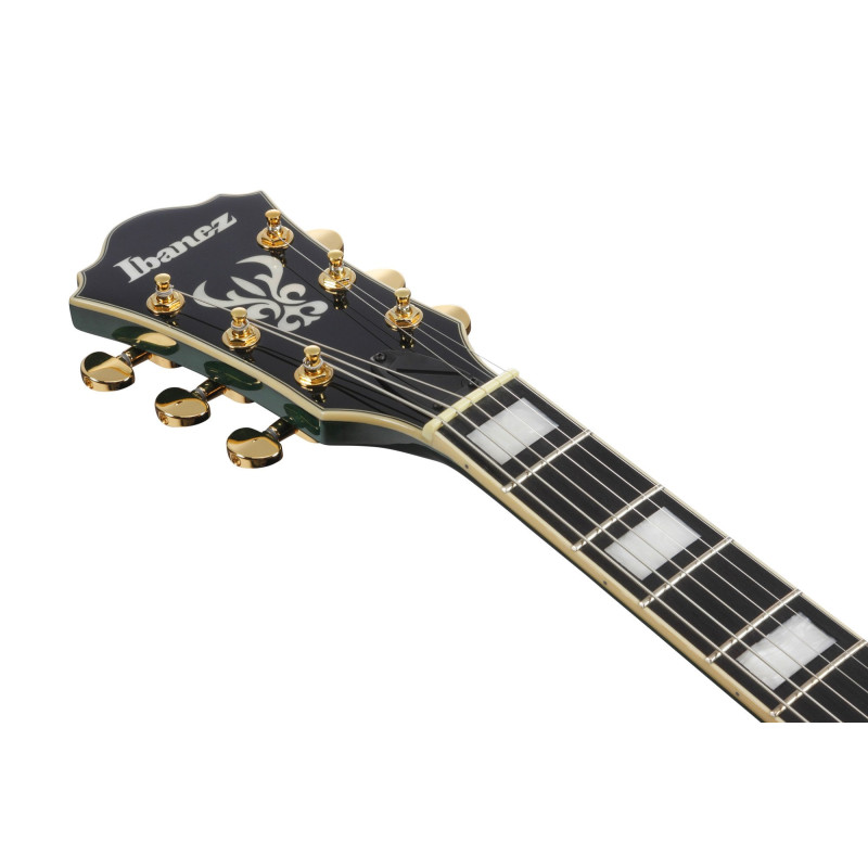 Ibanez AS93FM-TMG Artcore Expressionist AS Hollow Body Guitar 6-String - Transparent Moss Green