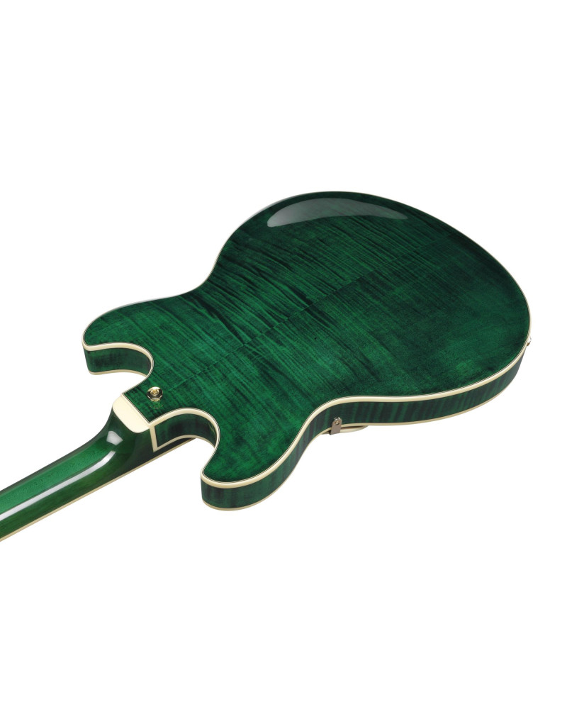 Ibanez AS93FM-TMG Artcore Expressionist AS Hollow Body Guitar 6-String - Transparent Moss Green