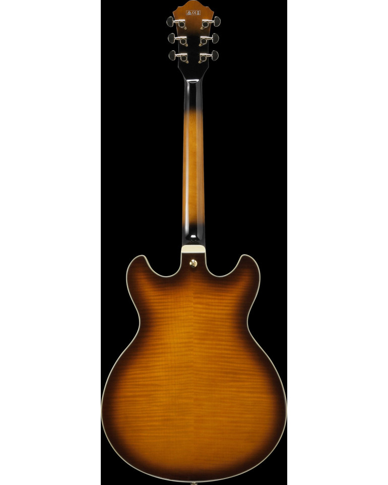 Ibanez AS93FM-VLS Artcore Expressionist AS Hollow Body Guitar 6-String - Violin Sunburst