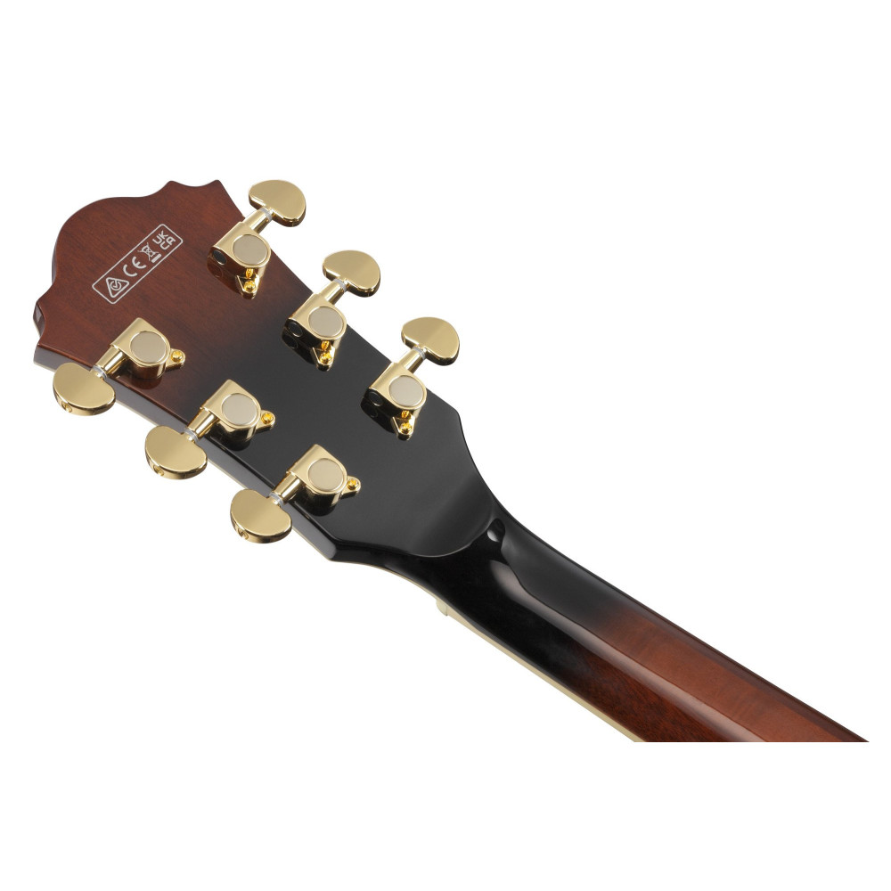 Ibanez AS93QMSP-DBS Artcore Expressionist AS Hollow Body Guitar 6-String - Dark Brown Sunburst