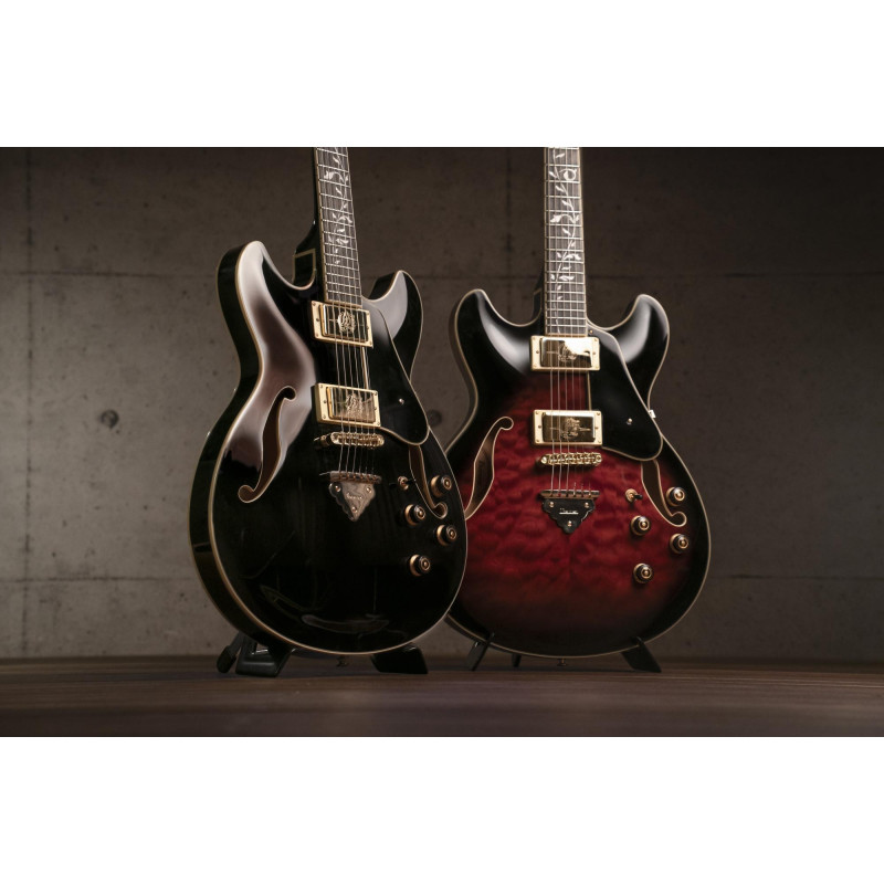 Ibanez AS93SP-BK Artcore Expressionist AS Hollow Body Guitar 6-String - Black