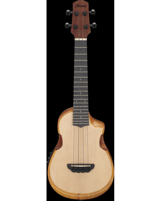 Ibanez AUC10E-OPN AU Concert Ukulele 4-String - Open Pore Natural + Gig Bag