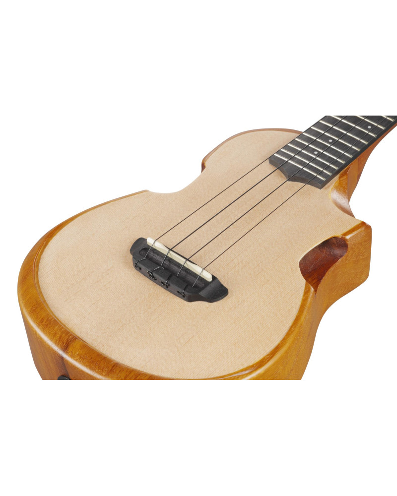 Ibanez AUC10E-OPN AU Concert Ukulele 4-String - Open Pore Natural + Gig Bag