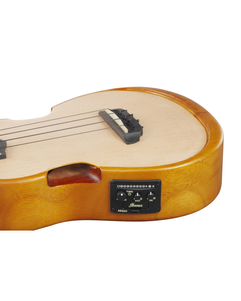 Ibanez AUC10E-OPN AU Concert Ukulele 4-String - Open Pore Natural + Gig Bag