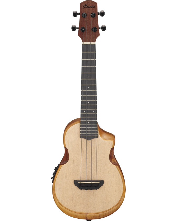 Ibanez AUC10E-OPN AU Concert Ukulele 4-String - Open Pore Natural + Gig Bag
