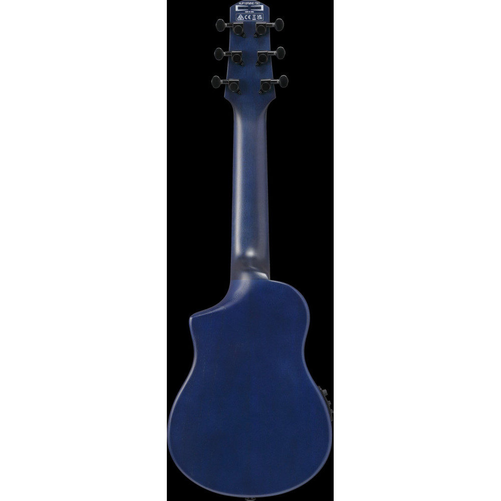 Ibanez AUP10FMNE-TBO AU Piccolo Guitar 6-String - Transparent Blue Sunburst Open Pore + Gig Bag