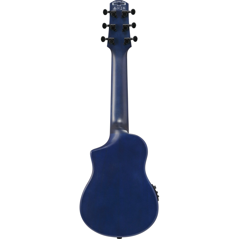 Ibanez AUP10FMNE-TBO AU Piccolo Guitar 6-String - Transparent Blue Sunburst Open Pore + Gig Bag