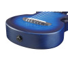 Ibanez AUP10FMNE-TBO AU Piccolo Guitar 6-String - Transparent Blue Sunburst Open Pore + Gig Bag