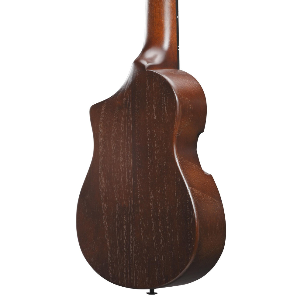 Ibanez AUP10N-OLB AU Piccolo Guitar 6-String - Open Pore Light Brown Sunburst + Gig Bag