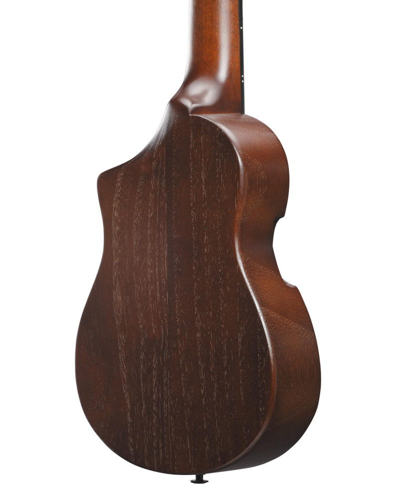 Ibanez AUP10N-OLB AU Piccolo Guitar 6-String - Open Pore Light Brown Sunburst + Gig Bag