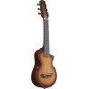 Ibanez AUP10N-OLB AU Piccolo Guitar 6-String - Open Pore Light Brown Sunburst + Gig Bag