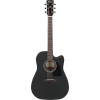 Ibanez AW247CE-WKH Artwood AW Acoustic Guitar 6-String - Weathered Black Open Pore