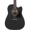 Ibanez AW247CE-WKH Artwood AW Acoustic Guitar 6-String - Weathered Black Open Pore