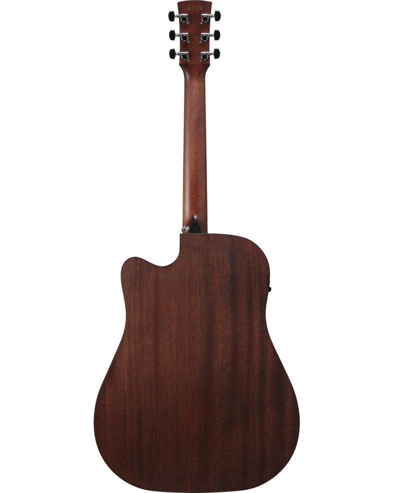 Ibanez AW247CE-WKH Artwood AW Acoustic Guitar 6-String - Weathered Black Open Pore
