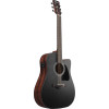 Ibanez AW247CE-WKH Artwood AW Acoustic Guitar 6-String - Weathered Black Open Pore