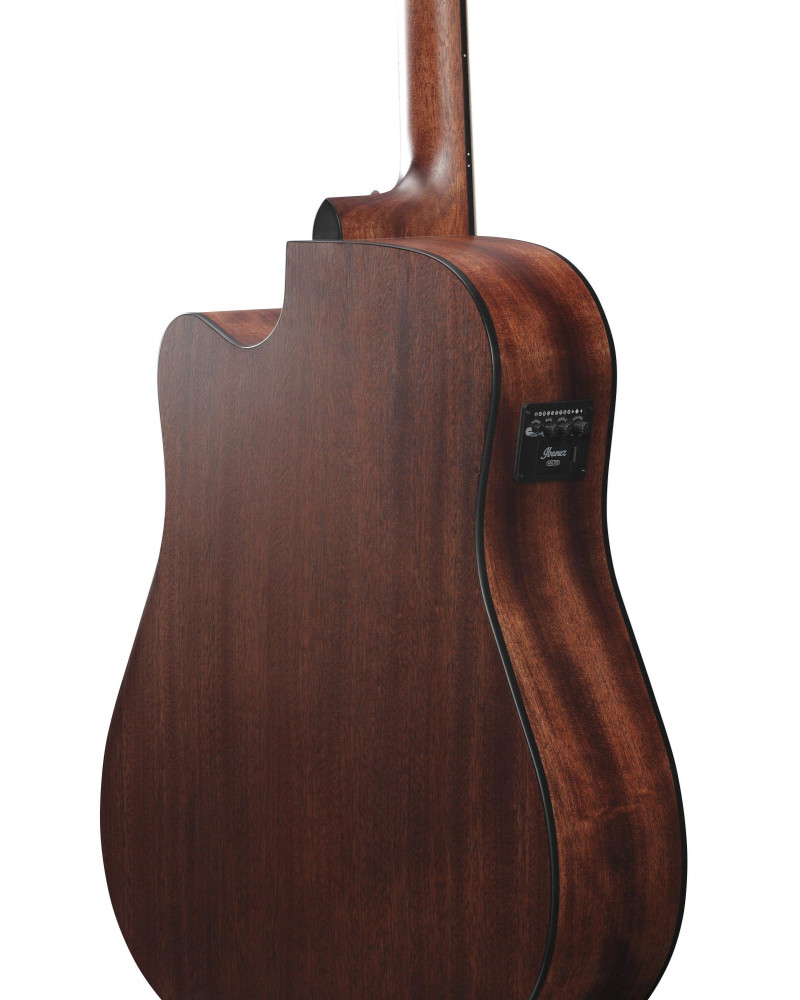 Ibanez AW247CE-WKH Artwood AW Acoustic Guitar 6-String - Weathered Black Open Pore