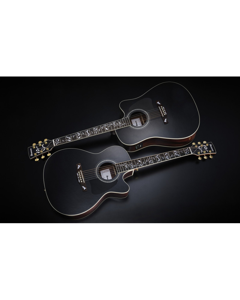 Ibanez AW391RCE-BKH Artwood  AW Acoustic Guitar 6-String - Black Top, Natural High Gloss Back and Sides