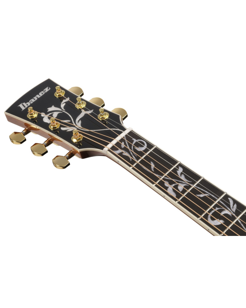 Ibanez AW391RCE-BKH Artwood  AW Acoustic Guitar 6-String - Black Top, Natural High Gloss Back and Sides