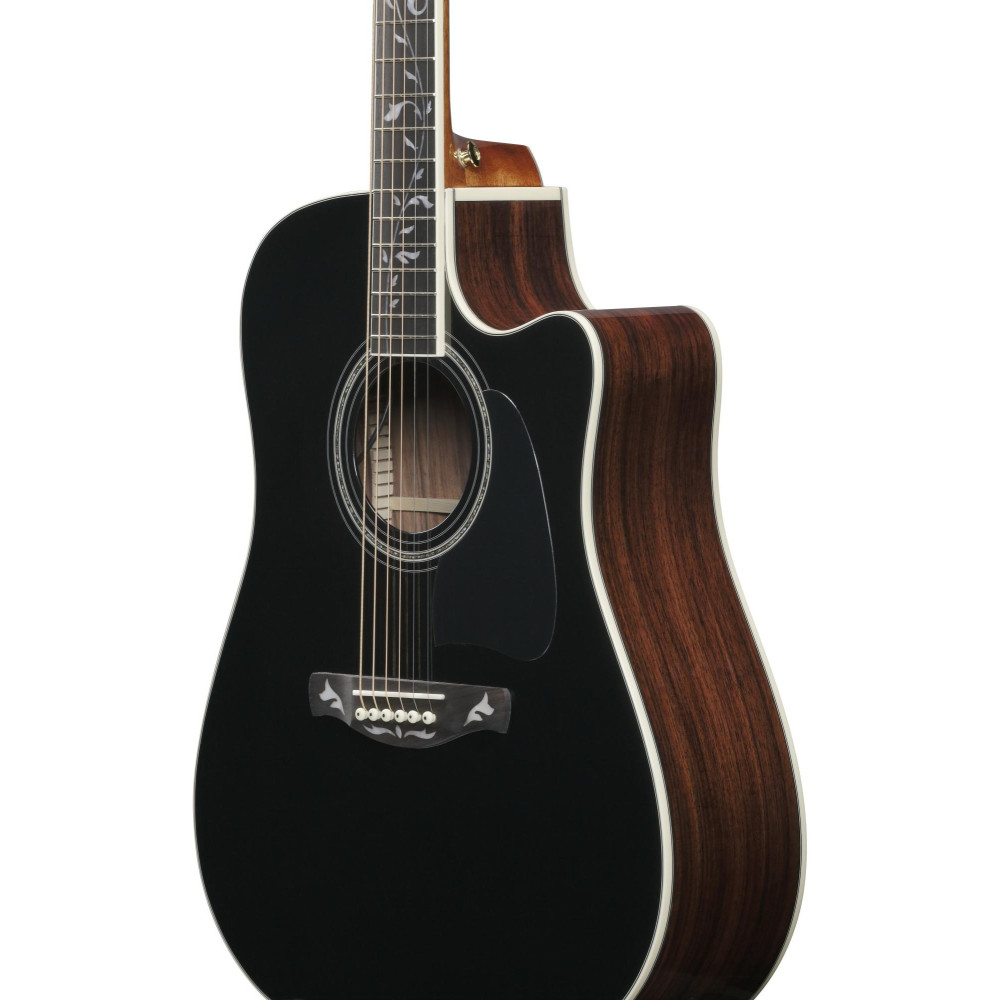 Ibanez AW391RCE-BKH Artwood  AW Acoustic Guitar 6-String - Black Top, Natural High Gloss Back and Sides