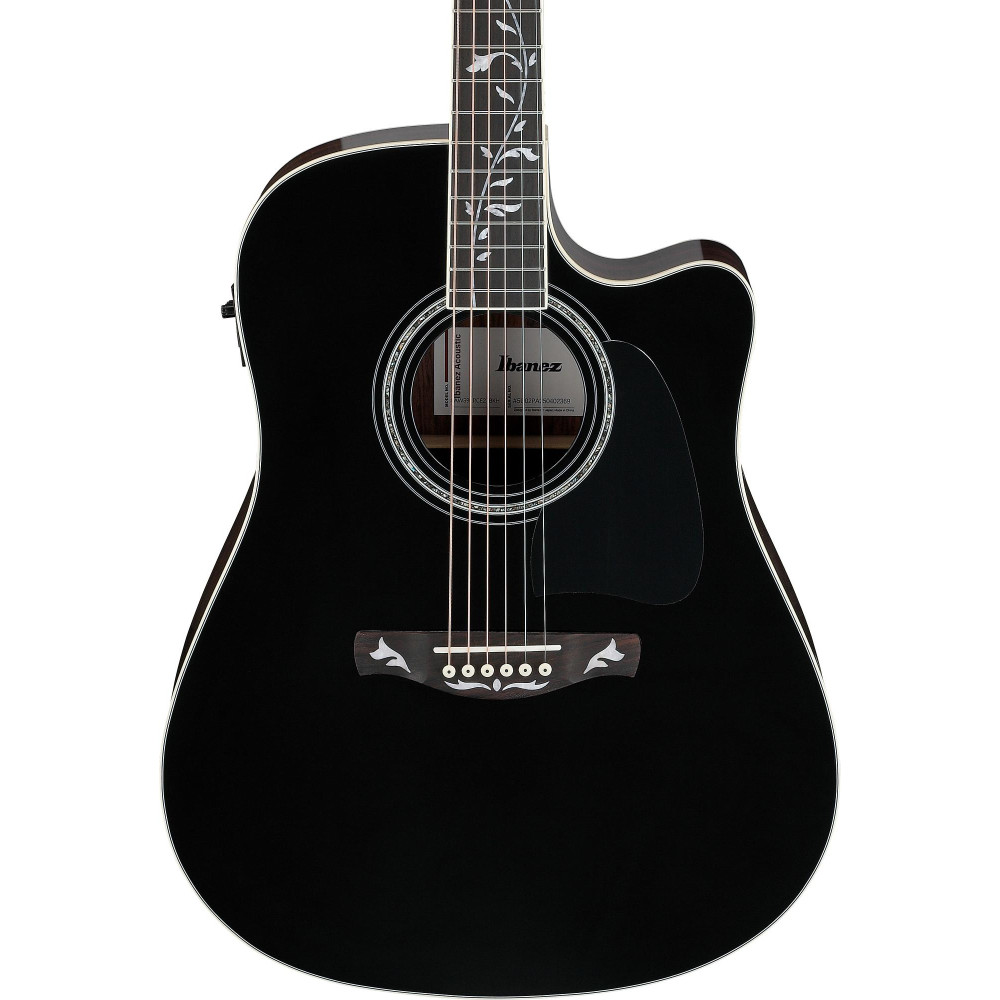 Ibanez AW391RCE-BKH Artwood  AW Acoustic Guitar 6-String - Black Top, Natural High Gloss Back and Sides