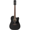 Ibanez AW8412CE-WK Artwood AW Acoustic Guitar 12-String - Weathered Black