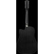 Ibanez AW8412CE-WK Artwood AW Acoustic Guitar 12-String - Weathered Black