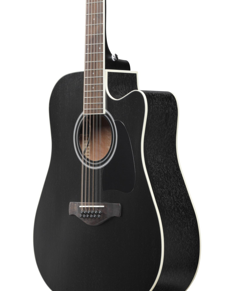 Ibanez AW8412CE-WK Artwood AW Acoustic Guitar 12-String - Weathered Black