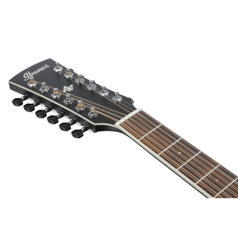 Ibanez AW8412CE-WK Artwood AW Acoustic Guitar 12-String - Weathered Black
