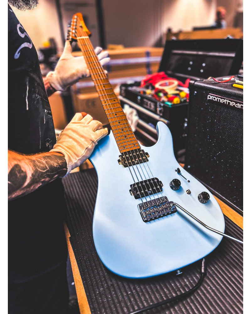 Ibanez AZ2402-PBM Prestige AZ Electric Guitar 6-String - Prussian Blue Metallic + Case