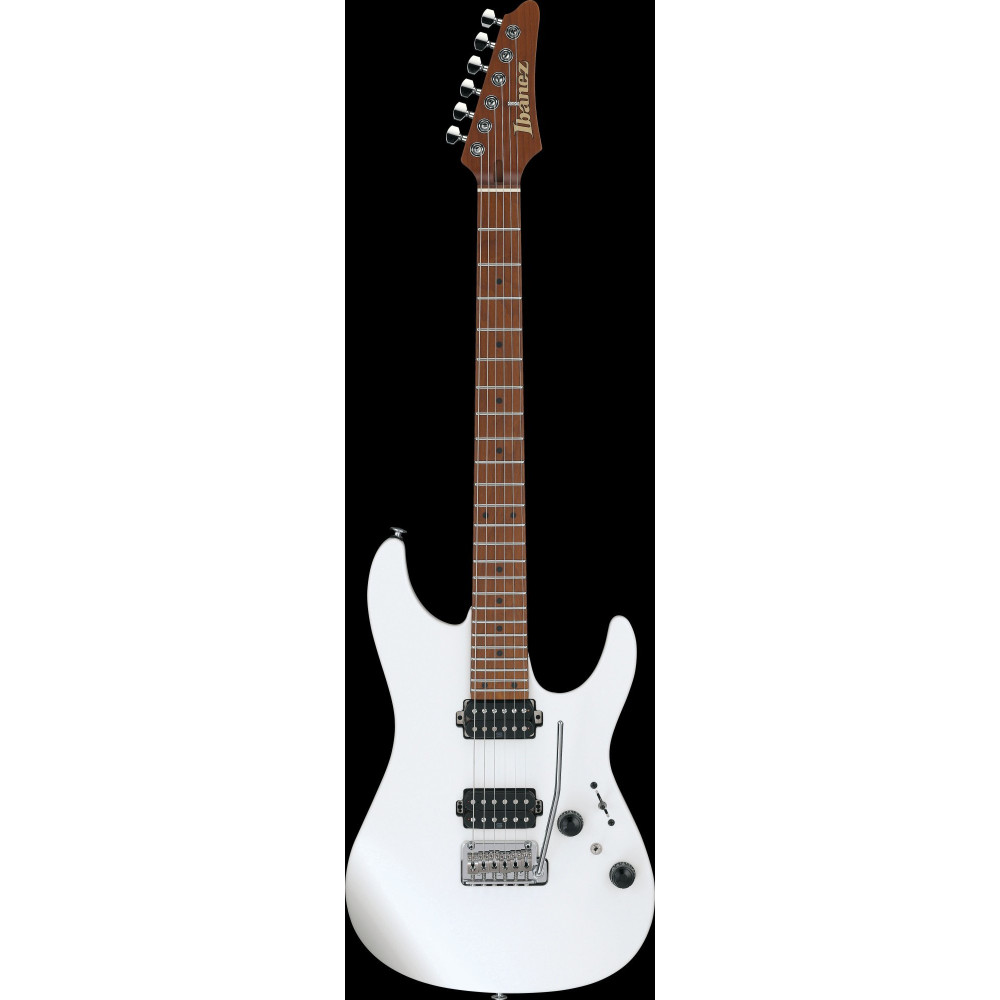 Ibanez AZ2402-PWF Prestige AZ Electric Guitar 6-String - Pearl White Flat + Case (M20AZ)
