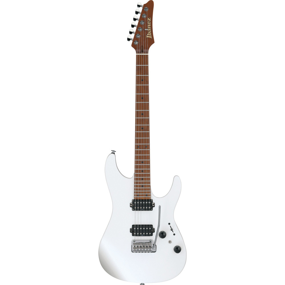 Ibanez AZ2402-PWF Prestige AZ Electric Guitar 6-String - Pearl White Flat + Case (M20AZ)