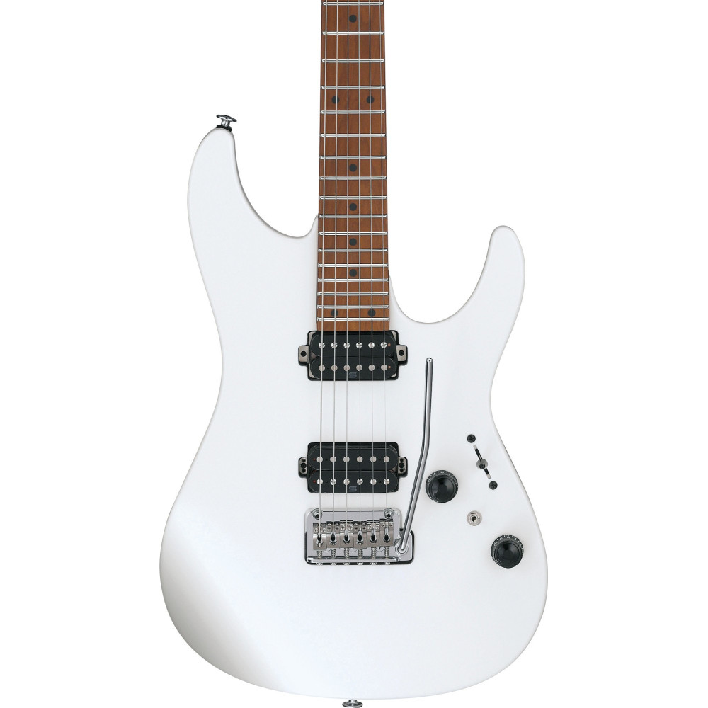 Ibanez AZ2402-PWF Prestige AZ Electric Guitar 6-String - Pearl White Flat + Case (M20AZ)
