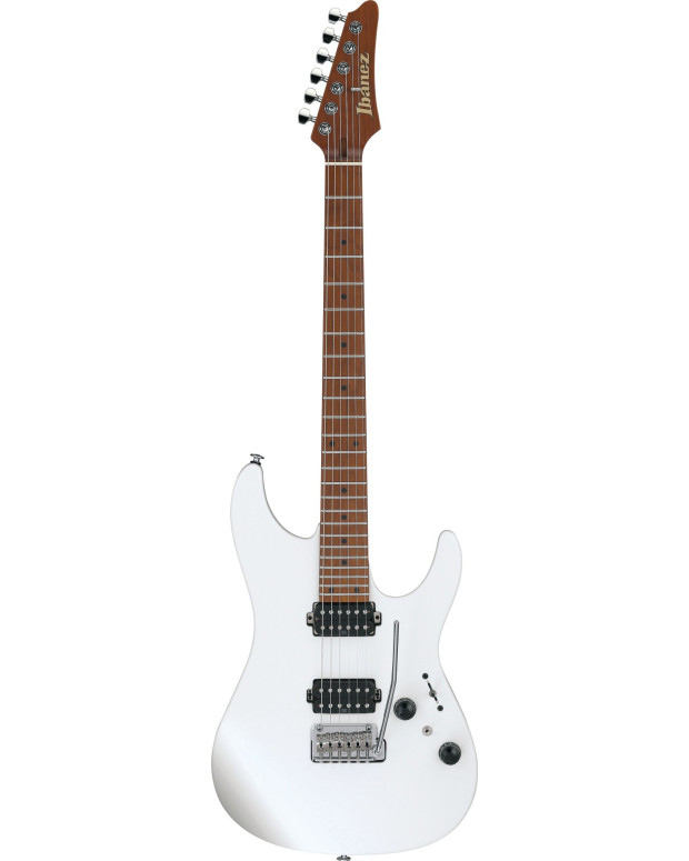 Ibanez AZ2402-PWF Prestige AZ Electric Guitar 6-String - Pearl White Flat + Case (M20AZ)
