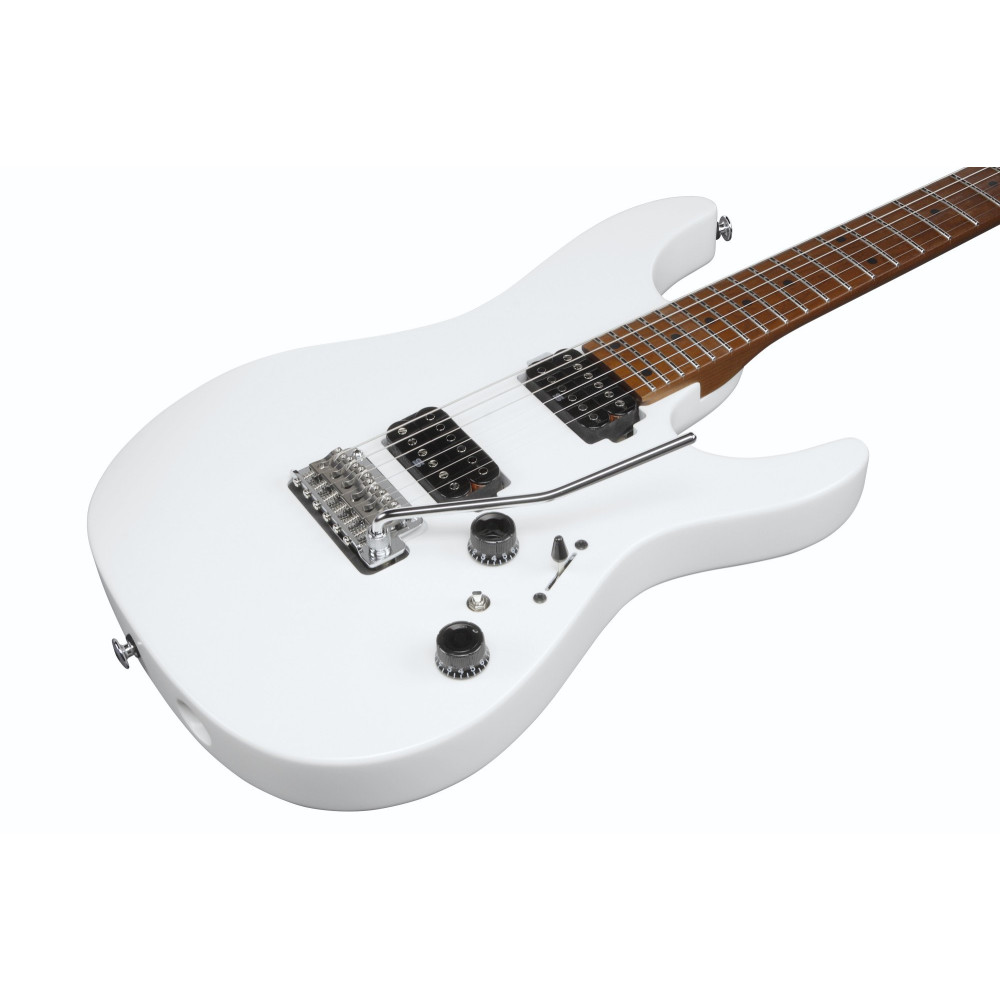 Ibanez AZ2402-PWF Prestige AZ Electric Guitar 6-String - Pearl White Flat + Case (M20AZ)