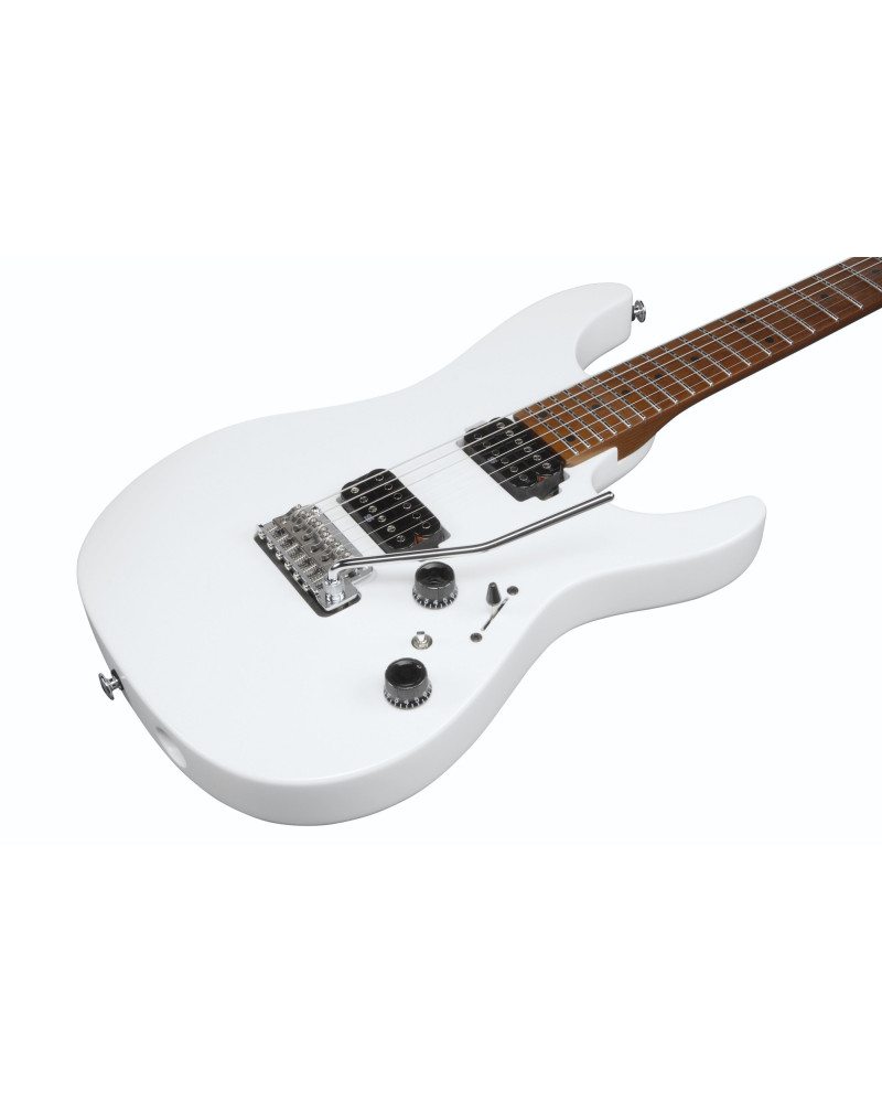 Ibanez AZ2402-PWF Prestige AZ Electric Guitar 6-String - Pearl White Flat + Case (M20AZ)