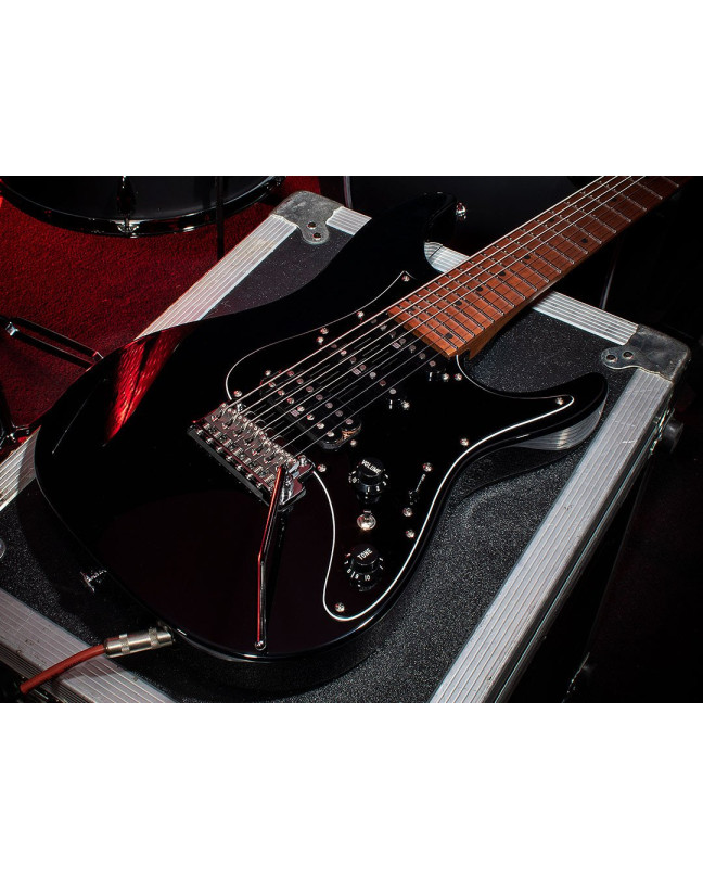 Ibanez AZ24047-BK Prestige AZ Electric Guitar 7-String - Black + Case (M20AZ)