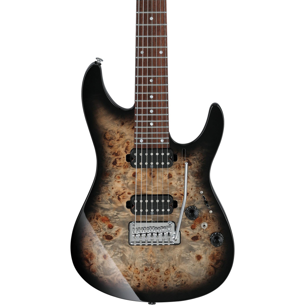 Ibanez AZ427P1PB-CKB AZ Premium Electric Guitar 7-String - Charcoal Black Burst + Gig Bag