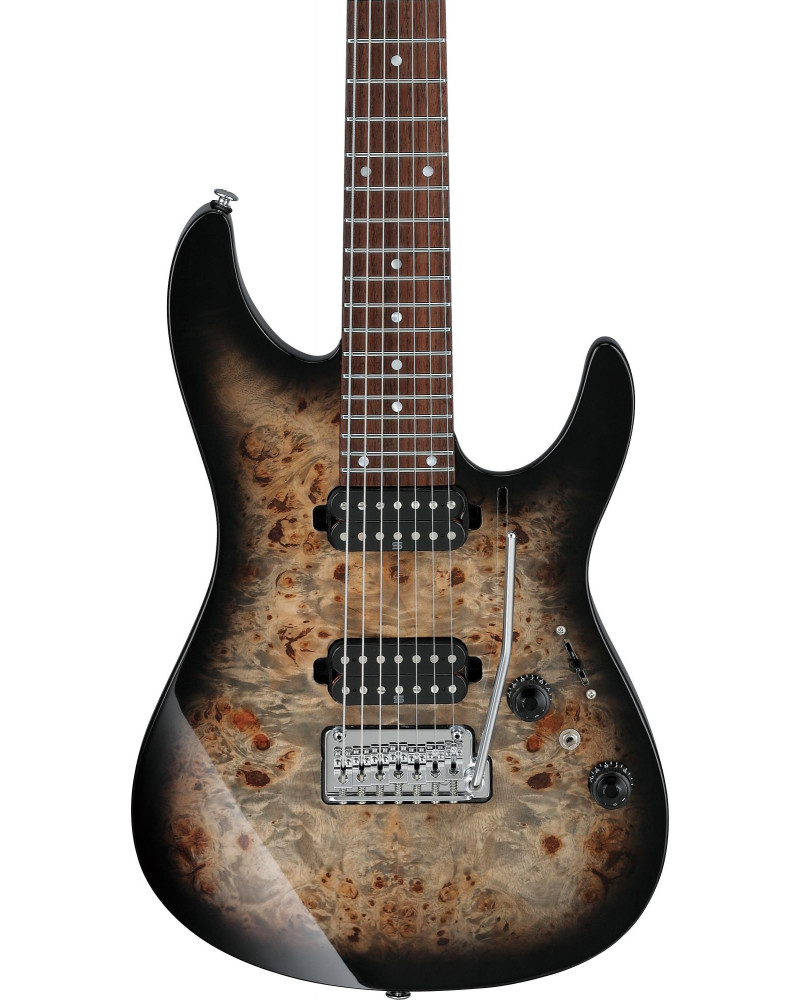 Ibanez AZ427P1PB-CKB AZ Premium Electric Guitar 7-String - Charcoal Black Burst + Gig Bag