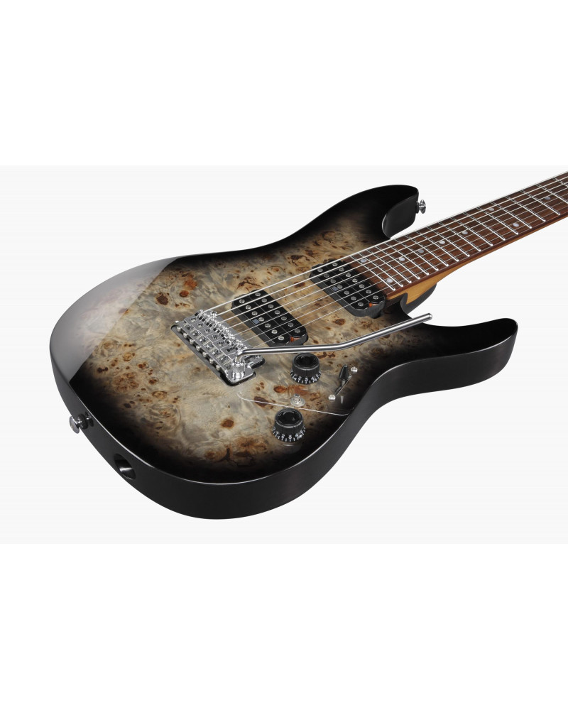 Ibanez AZ427P1PB-CKB AZ Premium Electric Guitar 7-String - Charcoal Black Burst + Gig Bag