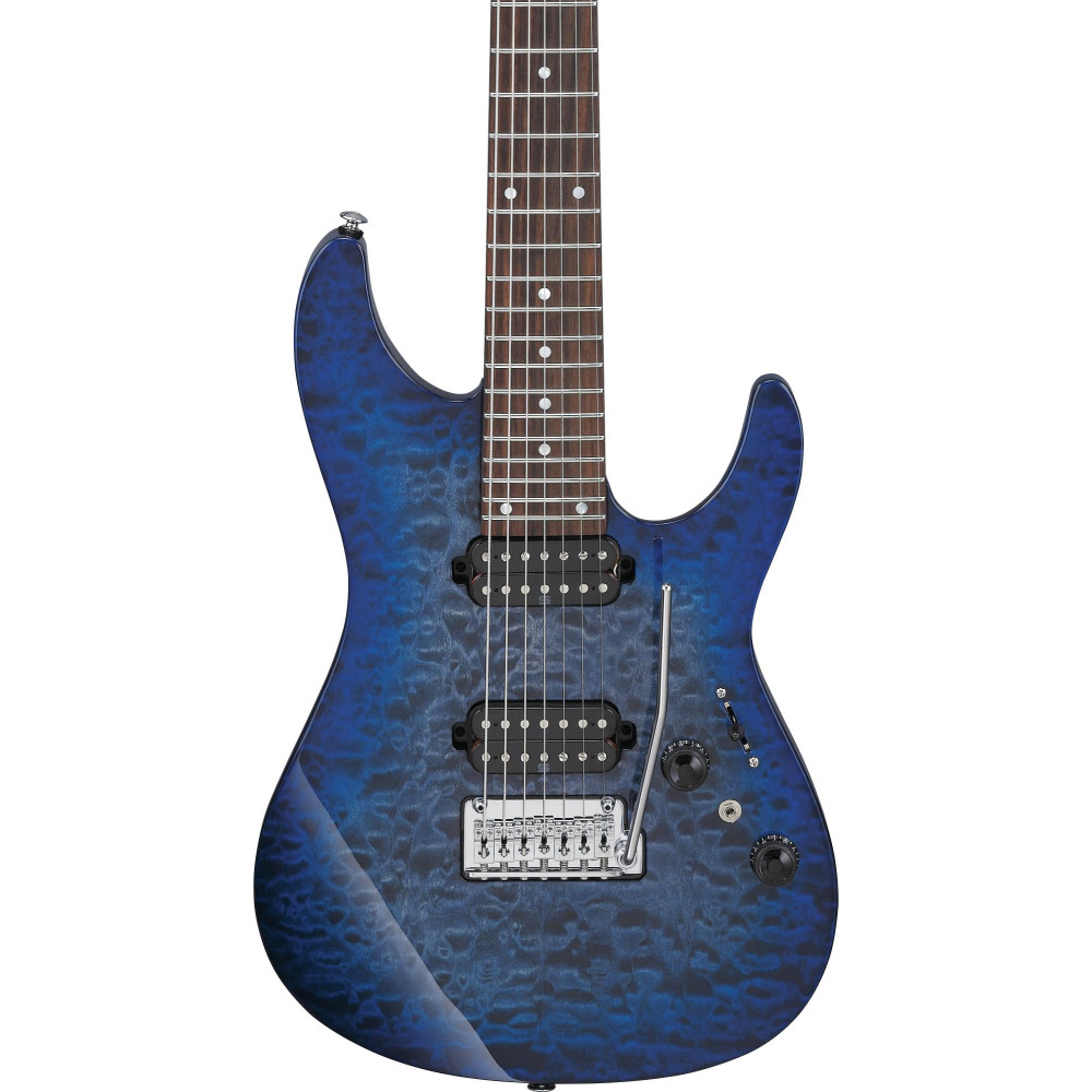 Ibanez AZ427P2QM-TUB Premium AZ Electric Guitar 7-String - Twilight Blue Burst + Gig Bag