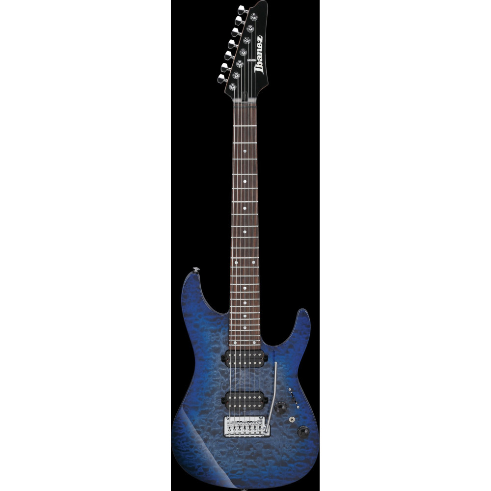 Ibanez AZ427P2QM-TUB Premium AZ Electric Guitar 7-String - Twilight Blue Burst + Gig Bag