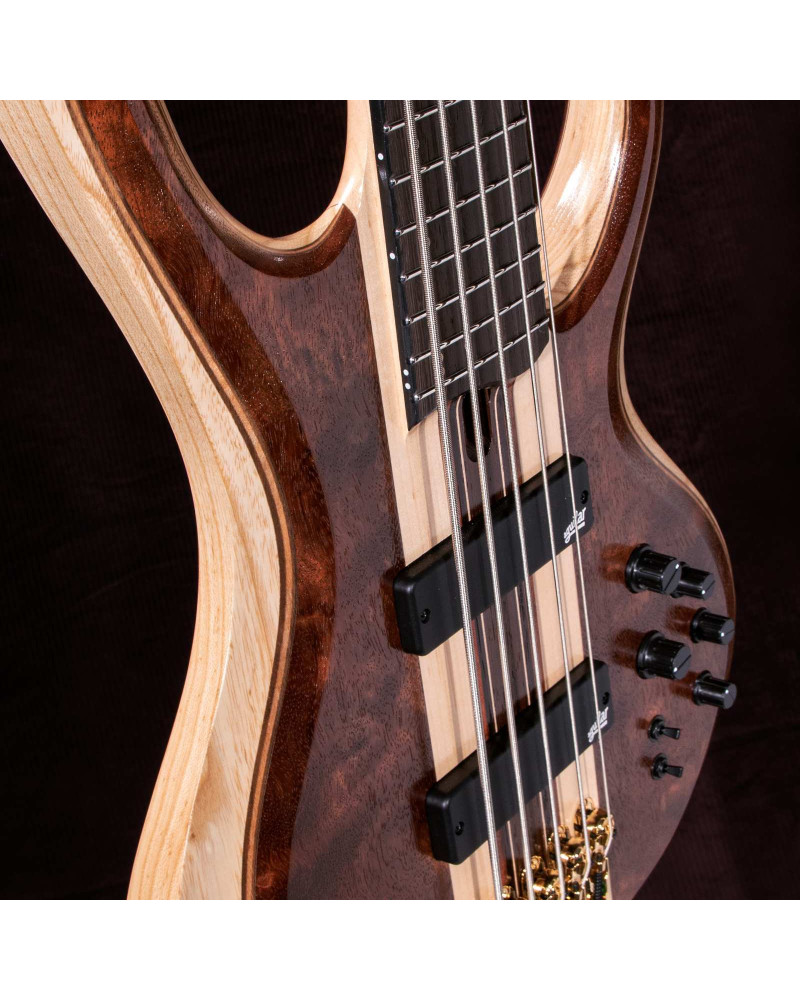 Ibanez BTB1835-NDL Premium BTB Electric Bass 5-String - Natural Shadow Low Gloss + Gig Bag