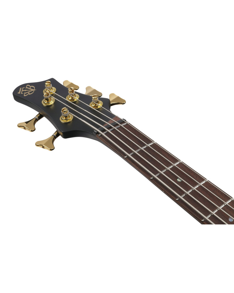 Ibanez BTB605LM-BKF Bass Workshop BTB Electric Bass 5-String Multi Scale - Black Flat Light-Angled