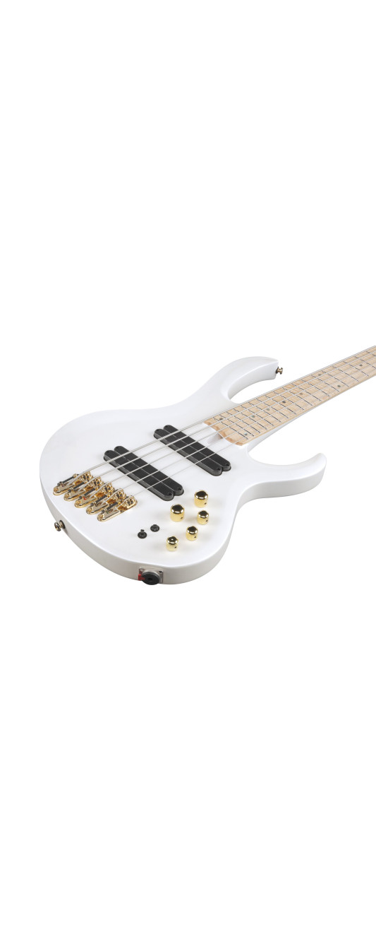 Ibanez BTB605MLM-PWM Bass Workshop BTB Electric Bass 5-String Multi Scale - Pearl White Matte