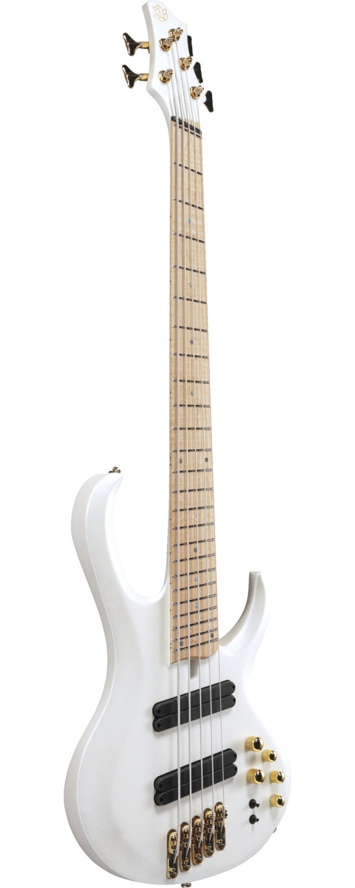 Ibanez BTB605MLM-PWM Bass Workshop BTB Electric Bass 5-String Multi Scale - Pearl White Matte