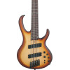 Ibanez BTB705LM-NNF Bass Workshop BTB Electric Bass 5-String Multi Scale - Natural Browned Burst Flat
