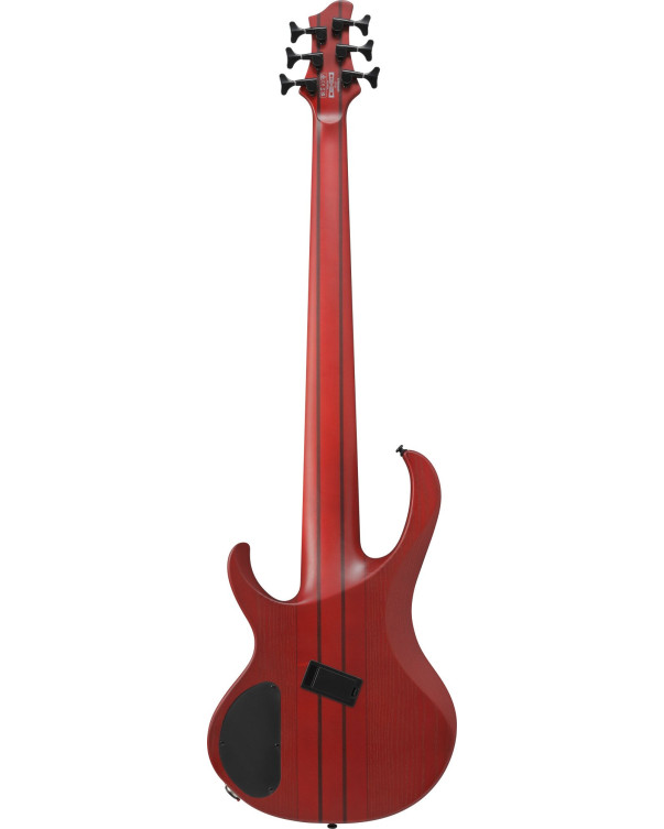 Ibanez BTB866MS-BRF Bass Workshop BTB Electric Bass 6-String - Brown Topaz Burst Flat + Case